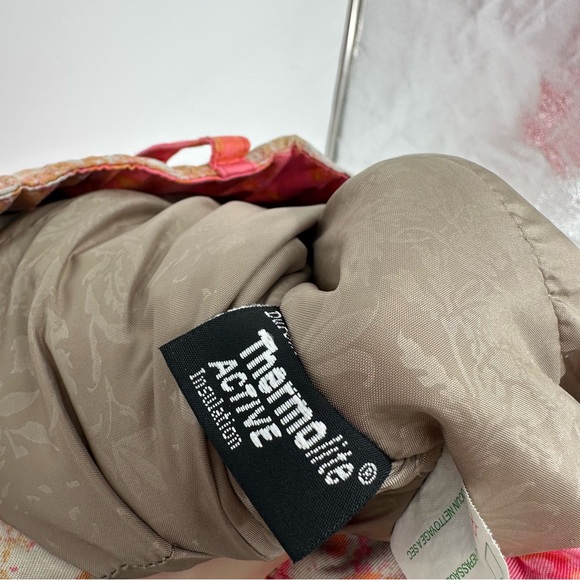 Obermeyer Pink Print Snow Pants Sz 10 Womens - Picture 8 of 8